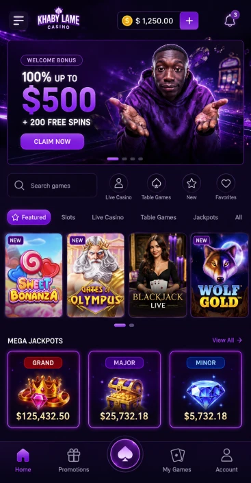 KhabyLame Casino App and Mobile Play
